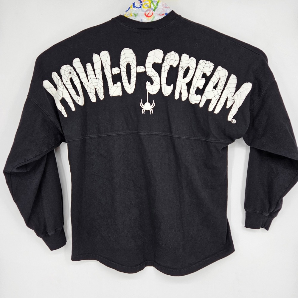 Howlβ O Scream Spirit Jersey Medium Halloween Black White Spider Webs